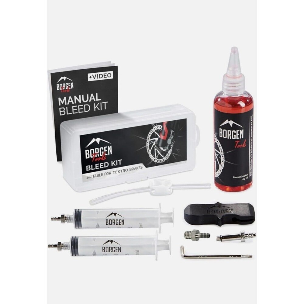 Borgen Bike Brake Bleed Kit 4 Tektro-TRP Hydraulic Disc Brakes+ Mineral oil NWT